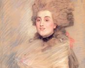 詹姆斯蒂索 - Portrait of an Actress in 18thC Dress